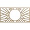 Ekena Millwork Hoover Wood Fretwork Pierced Ceiling Medallion, Birch, 24"W x 12"H x 8 7/8"ID x 3/8"T CMWP24X12X0375HOBI - alternate 1